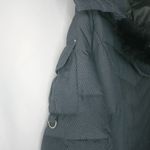 Eddie Bauer  L Gray Knee Length Down Puffer Hoodie Jacket Photo 6
