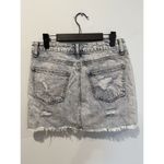 Forever 21  Skirt Womens Medium Acid Wash Distressed Denim Concert Grunge Punk Photo 1