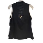 Victoria's Secret VSX Sport Women's M Black Sleeveless Zip Polo Top with Bra Photo 4