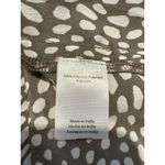 One Shoulder Animal Print Mini Dress Brown White Quiet Luxury Old Money Size XS Photo 6