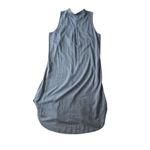 Eileen Fisher Chambray Blue Sleeveless Dress Small Organic Cotton Lagenlook Photo 6