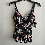 Sea Angel 🆕 Birds Of Paradise Print Peplum Tankini S🆕 Photo 1