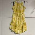Majorelle  BAKER MINI DRESS YELLOW TIE DYE HALTER WOMENS MEDIUM Photo 1