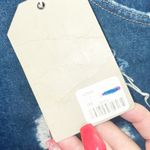 Wrangler Furst Of A Kind Dark Wash Denim Distressed Mini Skirt Photo 3