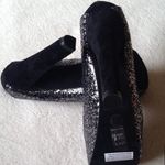 Michael Antonio Gorgeous Glittery Peep Toe Platforms | Heels | Pumps Photo 5