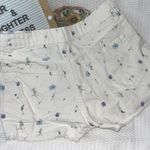 Old Navy OG High Rise Jean Shorts Womens Size 2 White Floral Denim Stret… Photo 2