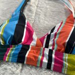 Anne cole Women's Multi Color Colorblocked Stripe Tie Halter Swimsuit Top XS Photo 12