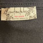 Free People Intimately‎  V Neck Long Sleeve Top Black Medium Photo 5