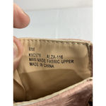 Womans Cape Robin Ankle Boots 8 Pink Back Zip Open Toe Stilettos Weave Detail Photo 6