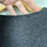 Calvin Klein  Dress Womens Medium Gray‎ Sheath Faux Wrap V-Neck Knit Long Sleeve Photo 6