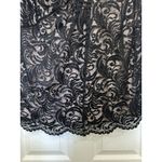 Calvin Klein  Black Lace V-Neck Sleeveless Dress Size 22W Wedding Guest Rouched Photo 5