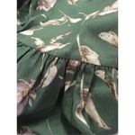 ✨HP✨Flower Print Lantern Sleeve Drop Waist Dress✨ Green Size XS Photo 6