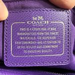 Coach City Zip Tote in Crossgrain Leather F37785 Purple Handbag Purse Dust Bag Photo 10