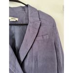 Jason Wu Linen Blend Lilac Purple Double Breasted Cropped Blazer Jacket Small Photo 2