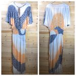 Indah  Maya Cape Sleeve Tie Dye‎ Maxi Dress Photo 1
