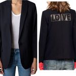 Zadig & Voltaire LOVE Embellished Navy Blazer Viva Victor Bis Photo 1