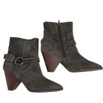 Lucky Brand  Women’s Majoko Suede Mid-calf Harness Boots Size 7.5 Dark Moss Green Photo 6