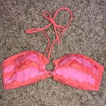 Victoria's Secret Victoria’s Secret bikini top swim wear ruffle top pink and coral color l… Photo 0