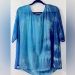 Gypsy  Tie Dye Silk Blouse Photo 0