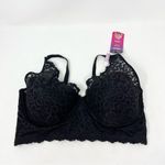 Maidenform NWT  Lightly Lined Convertible Lace Bralette Size 40D Photo 2