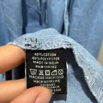 Indulge  Medium Wash Short Sleeve Chambray Denim Tiered Maxi Dress Size L Photo 3