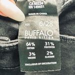 Buffalo David Bitton Jess Black RIP & REPAIR MID-RISE SKINNY 6/28 Photo 4