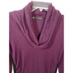 Maurice's  Women Large Purple And Black Pullover‎ Cowl Stretch Photo 2