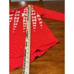 Nebraska Huskers 3/4 Sleeve Printed Top Medium Women's Red Scoop Neck Shirt GBR Size 8 Photo 3