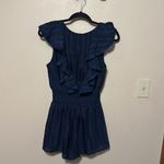 Finders Keepers  Navy Ruffle Soraya ROMPER‎ Size 4 Photo 1
