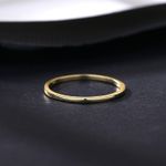 Sterling Silver SIZE 7 18kt Gold Plated 925  Solid Band Photo 3