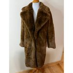 Apparis Siena Brown Faux Fur Teddy Long Coat MEDIUM Photo 5