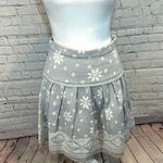 Vera Wang PRINCESS  Gray Fair Isle Sweater Skirt Photo 0