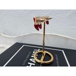 Red Bow Stud Earrings Gold Accent | Cute Holiday Christmas Gift | NEW Photo 3