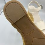 Marc Fisher Burian Ivory Faux Leather Platform Wedge Sandals Shoes NWOB size 10 Photo 9