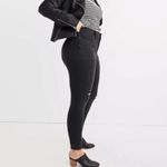 Madewell  9” Mid-Rise Raw Hem Skinny Jeans in Black Sea Photo 1