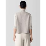 Eileen Fisher Lightweight Boiled Regenerative Wool Vest Dove Light Gray, 2X Photo 1