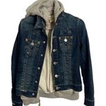 True Religion  Jimmy Hooded Denim Jacket size Small Photo 0