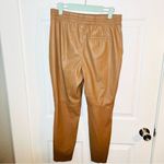Cato  Faux Leather Skinny Pants Leggings Ankle Length Cocoa Brown M Photo 5
