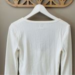 Urban Outfitters BDG by  Snap Button Up Long Sleeve Top White Sz Medium Photo 6