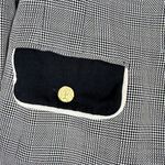 Escada Glen Plaid Wool Silk Skirt Suit Size EU 38 US 8 Black White Photo 8