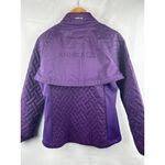 Annika Cutter & Buck Womens Convertible Jacket/Vest M Purple Quilted WeatherTec Size M Photo 3