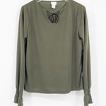 STUDIO C Y2K Vintage Long Sleeve Cinched Wrist Blouse Size M Photo 5