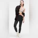 Lululemon NWT Suede SET Tank Top & Leggings Heather Black Size 6 Retails $158 Photo 2