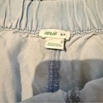 Aerie  Chambray Blue Elasticized Waist High‎ Rise Shorts Sz M Photo 3