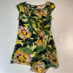 Deletta  Alstroemeria Floral Blouse Top‎ Anthropologie Size XS Business Resort Photo 4