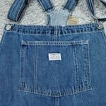 Levi's  Vintage Women's Shortalls Overalls Raw Hem Cutoff Blue Size XL Frayed Photo 3