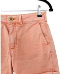Anthropologie Light Orange Peach Denim Shorts Casual Sz 25 Photo 2