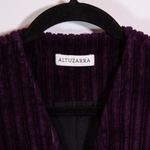 Altuzarra Carter Cotton Velvet Velour Ribbed Sleeveless Button Front Mini Dress Photo 1