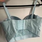 Rhinestone Aqua Corset Top Blue Size L Photo 1