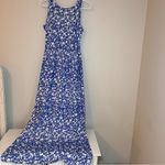 Flowy Chic Blue Floral Maxi Dress Photo 2